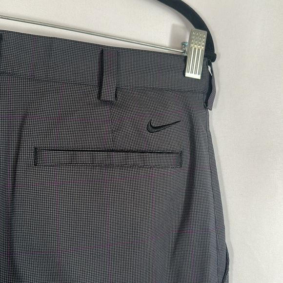 Nike Grey Gingham Plaid Dri-Fit 30 x 30 Mens Golf Pants - Picture 8 of 11